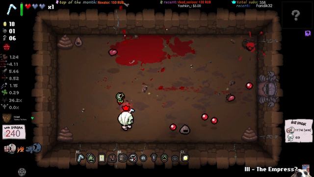 [#241] Иден стрик на 4 Цели | Шахтер | The Binding of Isaac: Repentance смотреть онлайн