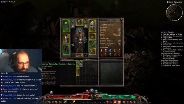 GRIM DAWN: With the patch 1.2 i do a FULL reset and start HC Only! смотреть онлайн