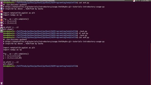 python2, matlibplot gui, plt plot show, x y graph смотреть онлайн