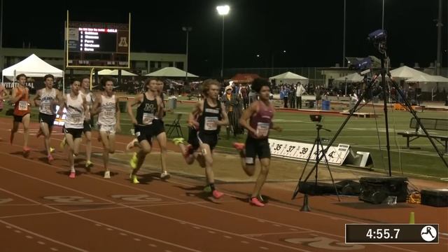 Simeon Birnbaum Wins Record Breaking 3200m Race at Arcadia Invite смотреть онлайн