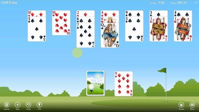 How to play Golf Solitaire! (Easy) смотреть онлайн