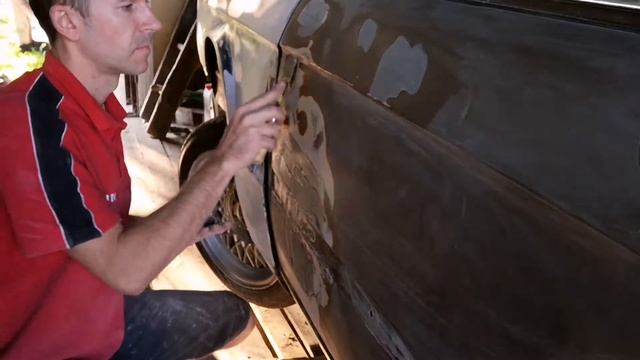 BMW E28. 1982 Шпаклёвка кузова.