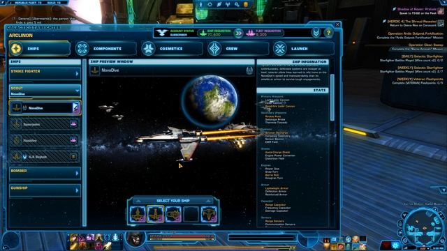 SWTOR: Galactic Starfighter Tutorial Ship Classes смотреть онлайн