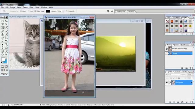 Adobe Photoshop 7 0 Tutorials Video in Hindi Part 6 of 24 use of Crop Tool & Slice Tool YouTube смотреть онлайн