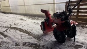 Мотоблок c приставкой снегоуборочной FORZA