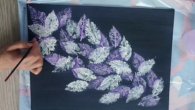 Интерьерная картина своими руками с помощью листьев с деревьев смотреть онлайн