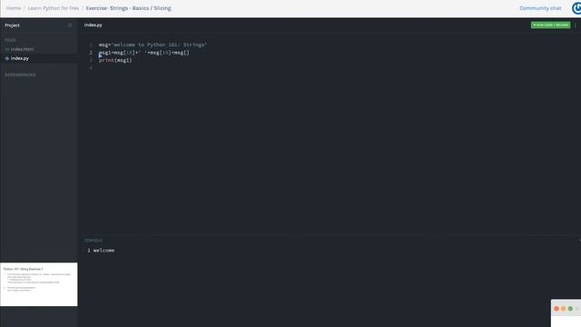 Python 101: Learn Python for beginners - 10: Strings Exercise смотреть онлайн