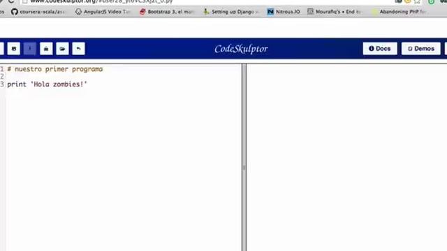 Usando Codeskulptor.org y Pythontutor.com смотреть онлайн