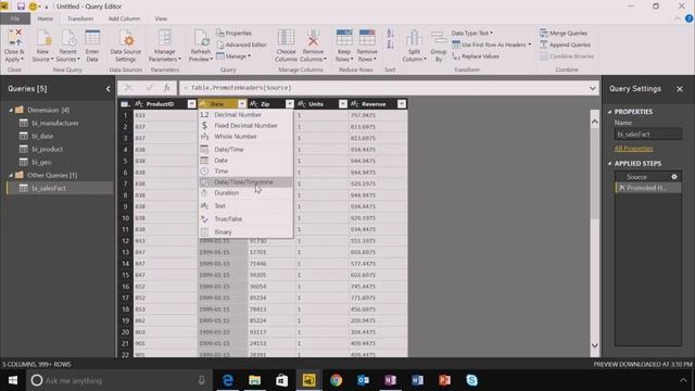 [Feature Series] Microsoft Power BI – Data Transformations : Changing Data Types смотреть онлайн