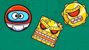 Несносный КРАСНЫЙ ШАР 6. Серия 10. Фабрика роботов. Мультик ИГРА Red Ball 6 на Игрули TV