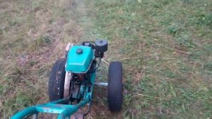 Глушитель от мотокультиватора Крот на бензопилу Урал