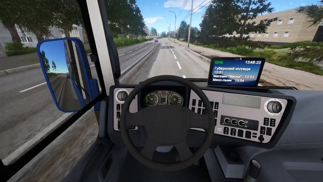 Bus Driver Simulator 2019. Улучшенный автобус ГаЗ. Дневной рейс смотреть онлайн