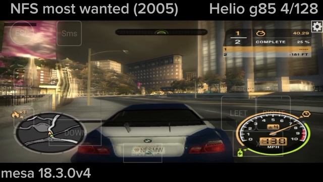 Exagear: NFS most wanted(2005) HelioG85 Mesa 18.3.0v4 [no DXVK,VirGL] смотреть онлайн