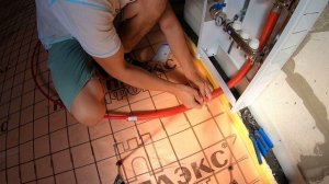 Тёплый водяной пол своими руками / Раскладка труб / Серия 76