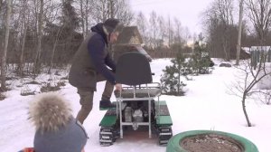 САМОДЕЛЬЩИКИ. Купил самодельный гусеничный вездеход "ДЯДЯ ВОЛОДЯ". Первый выезд и поломки! Ч.1