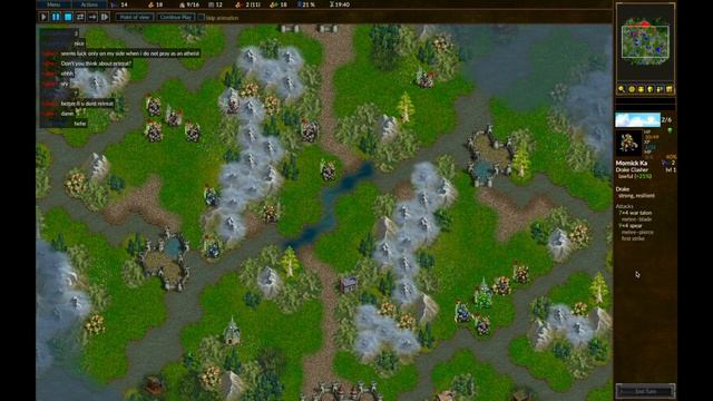 Battle for Wesnoth: The Freelands - ubw (Undead) vs Cackfiend (Drakes) смотреть онлайн