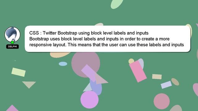 CSS : Twitter Bootstrap using block level labels and inputs смотреть онлайн