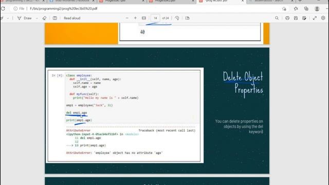 (3) str function __Modify object properties___Delete object properties смотреть онлайн