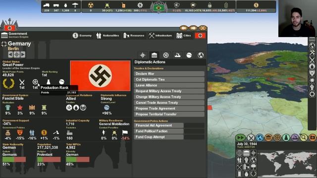 Making History: The Second World War - O FIM DO IMPÉRIO BRASILEIRO!!! #51 (Gameplay/PC/PTBR) HD смотреть онлайн