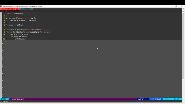 Playful Python: Calculating Anagrams for a word смотреть онлайн