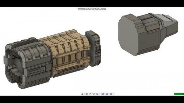 TimeLapse DOOM Gun Eternal (3D model creation Fusion 360)