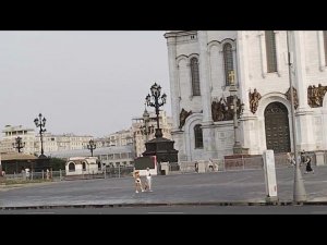 Храм Христа Спасителя полный, звон колоколов