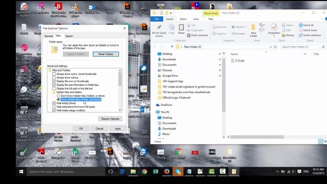 How To Configure Folder Options In Windows 10