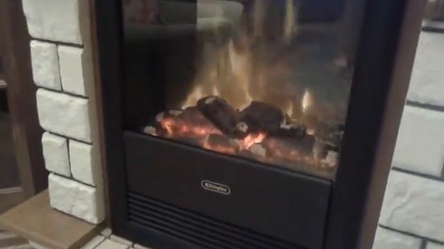 Электрокамин Pierre Luxe дуб с очагом Viotta смотреть онлайн