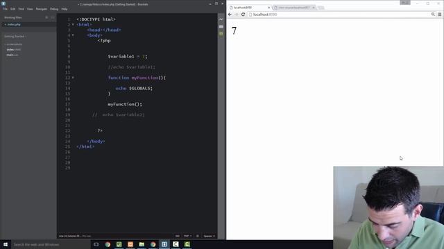 Bases de PHP | Partie 4 - Scopes смотреть онлайн
