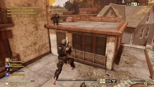 Fallout 76 PvP - The Unbeatable Shotgun Bandit! - Nuclear Winter Highlights [1] смотреть онлайн