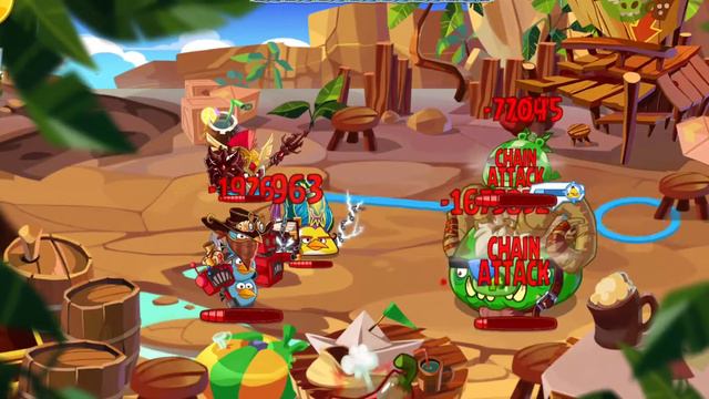 Angry Birds Epic RPG | Cave 25: Pig Paradise with Chain Attackers | Part 76 смотреть онлайн