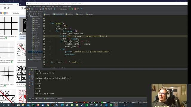 23.Python peruskurssi:Yksinkertainen Jätkän shakki Pythonilla смотреть онлайн