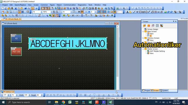 GOT2000 : How to make Text Display and Text input Mitsubishi HMI GT Designer3 | GX Works2 смотреть онлайн