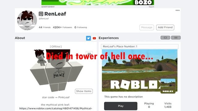 Dead Roblox Players Be Like... ☹️☹️☹️ смотреть онлайн