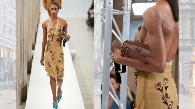 Miu Miu мода осень 2023 зима 2024 в Париже | Стильная одежда и аксессуары смотреть онлайн