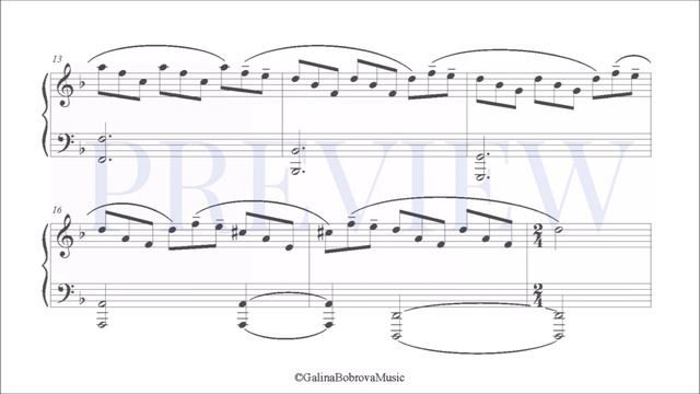 Galina Bobrova «Memory» dedicated to L. Beethoven for piano - 2nd version смотреть онлайн