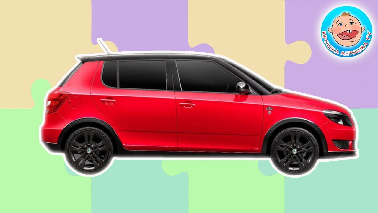 Машинки. Красный Хетчбэк. Собираем пазл. Мультфильм для малышей смотреть онлайн