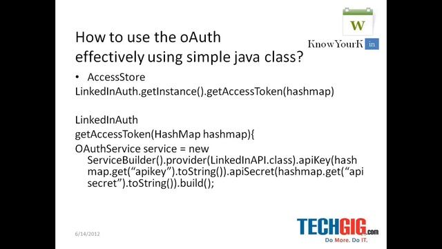 How to use the oAuth effectively using simple java class смотреть онлайн