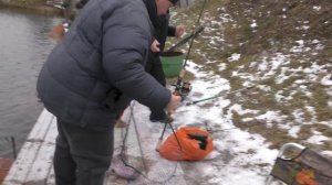 Ловля форели на отводной поводок в январе
