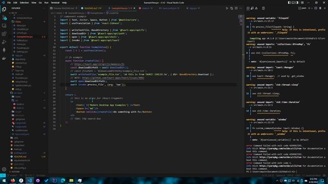 Tauri & ReactJS Part 6 - fs API & Invoking Rust from Frontend! смотреть онлайн