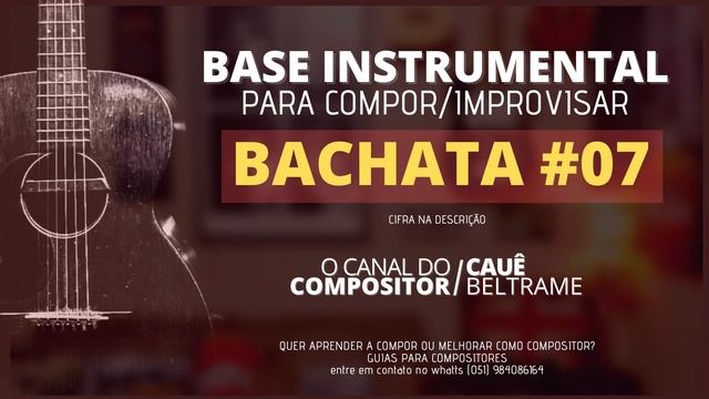BACHATA #7 intro POP - Base FREE de Violão | Compor ou Improvisar | Composição de Sucesso Bpm 113 смотреть онлайн