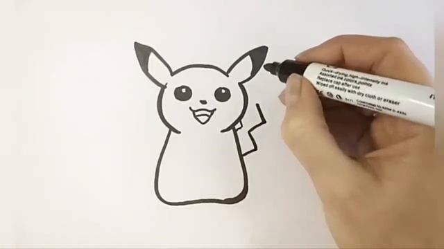 HOW TO DRAW PIKACHU for children/Болалар учун PIKACHU чизиш қандай/Как нарисовать ПИКАЧУ для детей смотреть онлайн