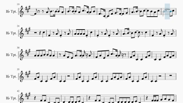 Trumpet Sheet Music: How to play Queencard by GI DLE смотреть онлайн