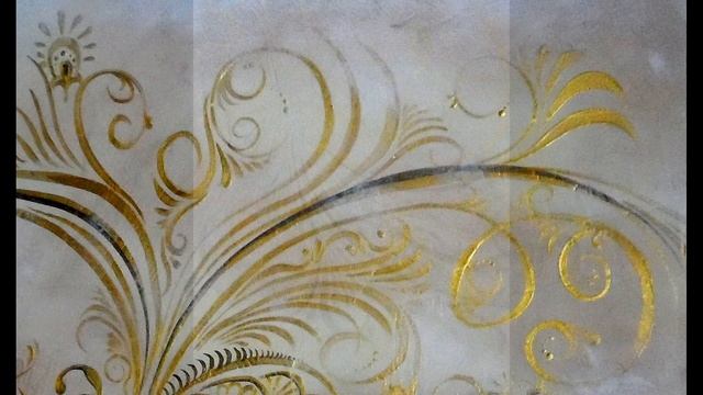"ЖАР-ПТИЦА". Роспиь стен. Эффект состаривания. смотреть онлайн