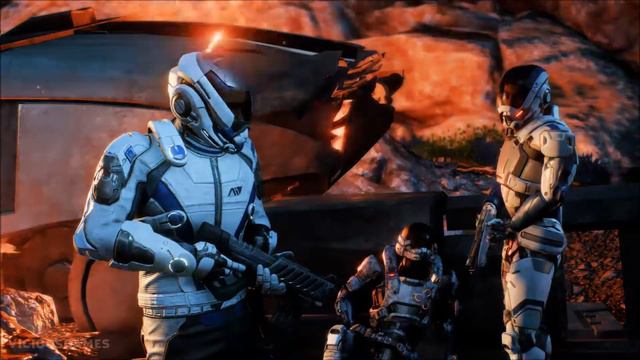 MASS EFFECT ANDROMEDA - HYPERION CRASH LAND ON MERIDIAN смотреть онлайн
