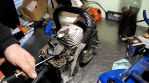 Ремонт китайской бензопилы Werk , ПОДСОС ВОЗДУХА !! CHAINSAW