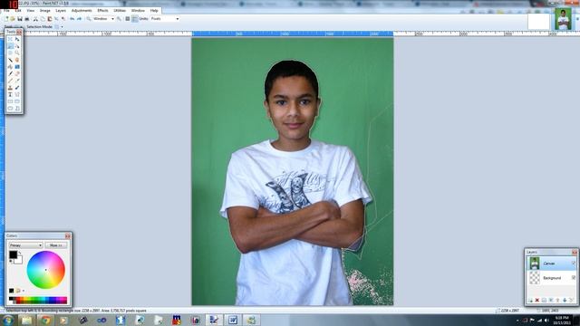 Paint.net Tutorial - How To Put Yourself On A Different Background смотреть онлайн