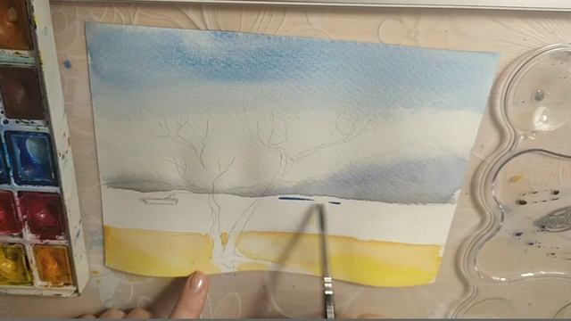 Лінійна перспектива Морські фантазії. морський пейзаж. Повітряна перспектива смотреть онлайн