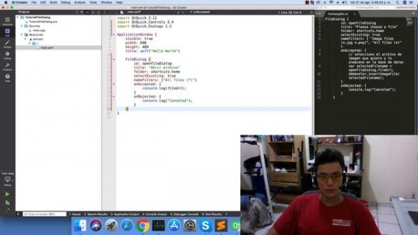 Tutorial Qt Creator - QML - FileDialog